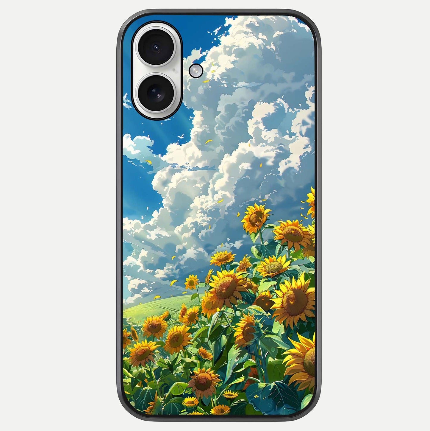 Golden Sun Glory Glass Case For iPhone 17 by Custom World