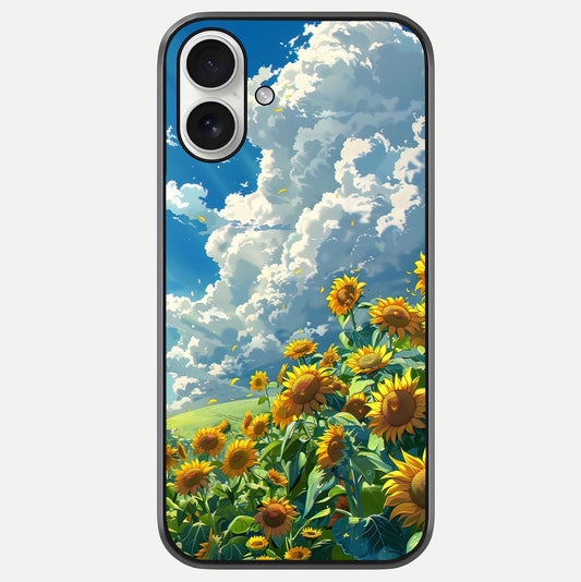 Golden Sun Glory Glass Case For iPhone 17 by Custom World