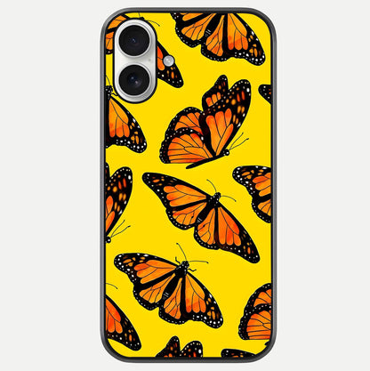 Golden Wing Flight Glass Case For iPhone 17 by Custom World