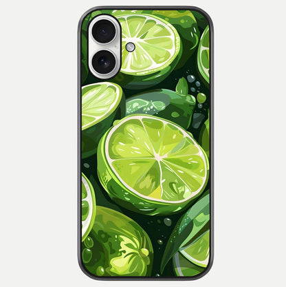 Green Lemon Glass Case For iPhone 17 by Custom World