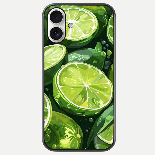 Green Lemon Glass Case For iPhone 17 by Custom World