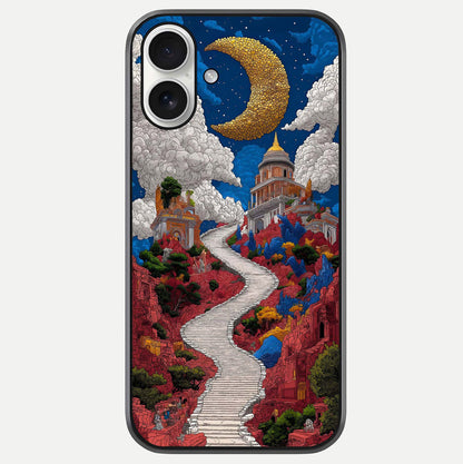 Heavenly Moon Path Glass Case For iPhone 17 by Custom World
