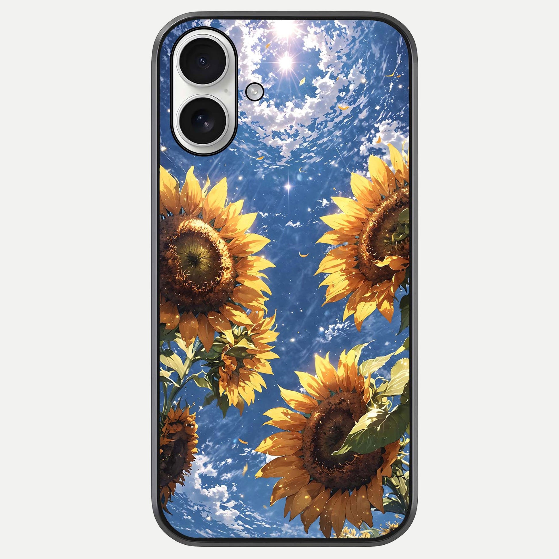 Heavenly Sunflower Rise Glass Case For iPhone 17 by Custom World