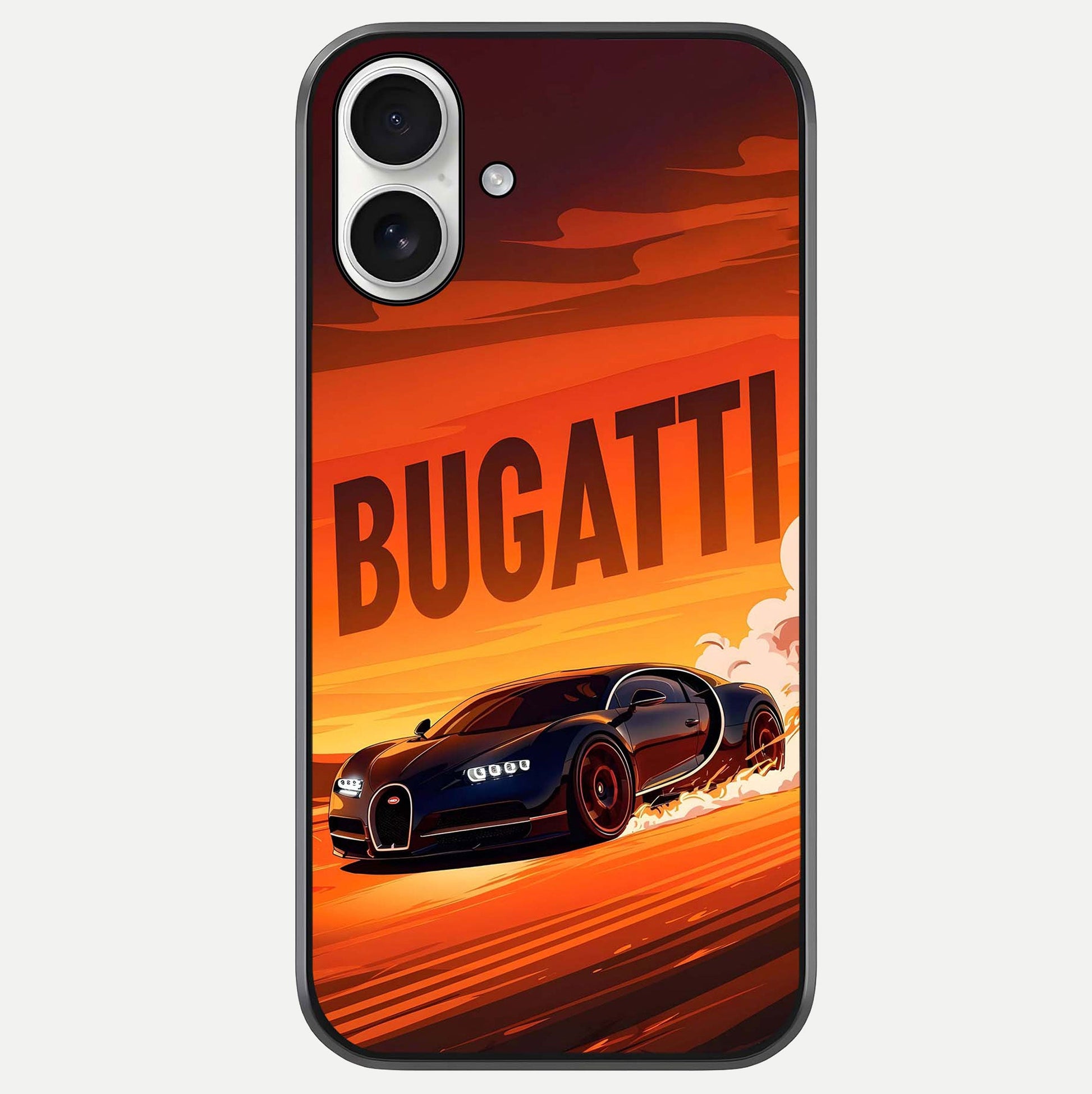 Inferno Bugatti Storm Glass Case For iPhone 17 by Custom World