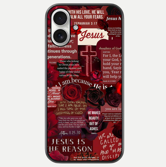 Jesus Love Heals Glass Case For iPhone 17 by Custom World