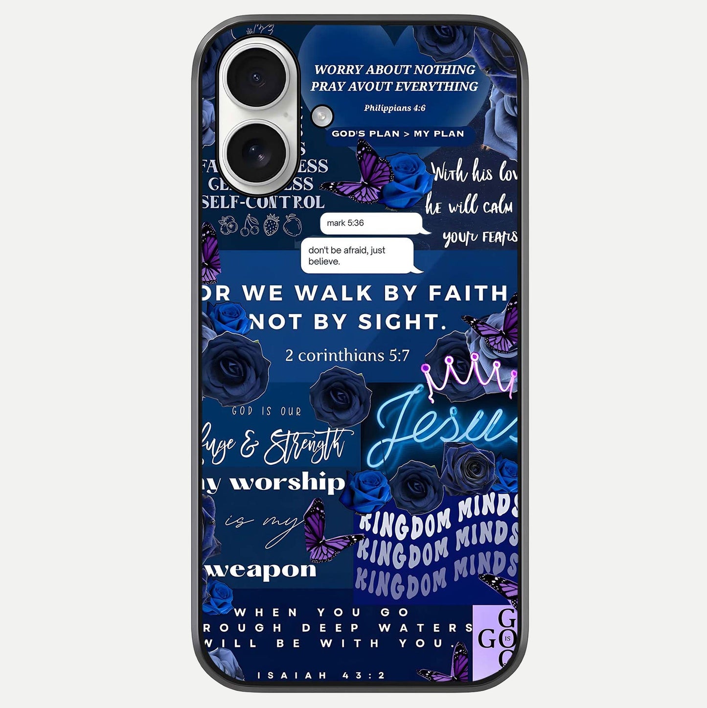 Kingdom Faith Glow Glass Case For iPhone 17 by Custom World