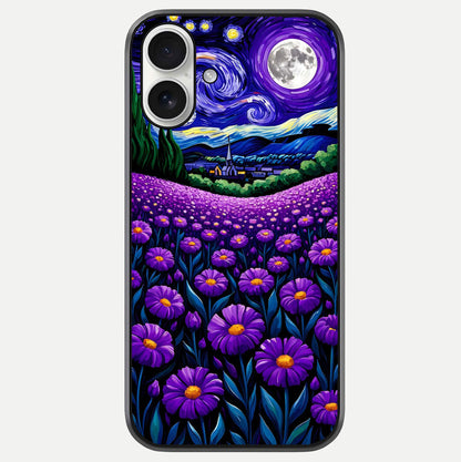 Lavender Moon Field Glass Case For iPhone 17 by Custom World