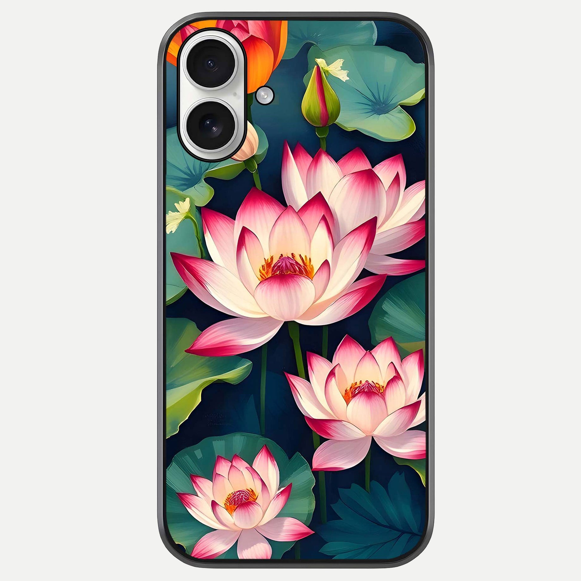 Lotus Dream Serenity Glass Case For iPhone 17 by Custom World