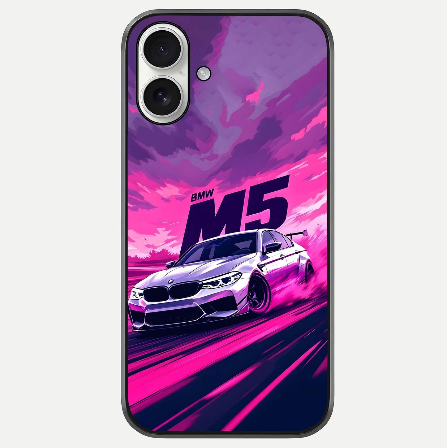 MS Neon Car Glass Case For iPhone 17 by Custom World