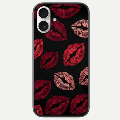 Midnight Kiss Love Glass Case For iPhone 17 by Custom World