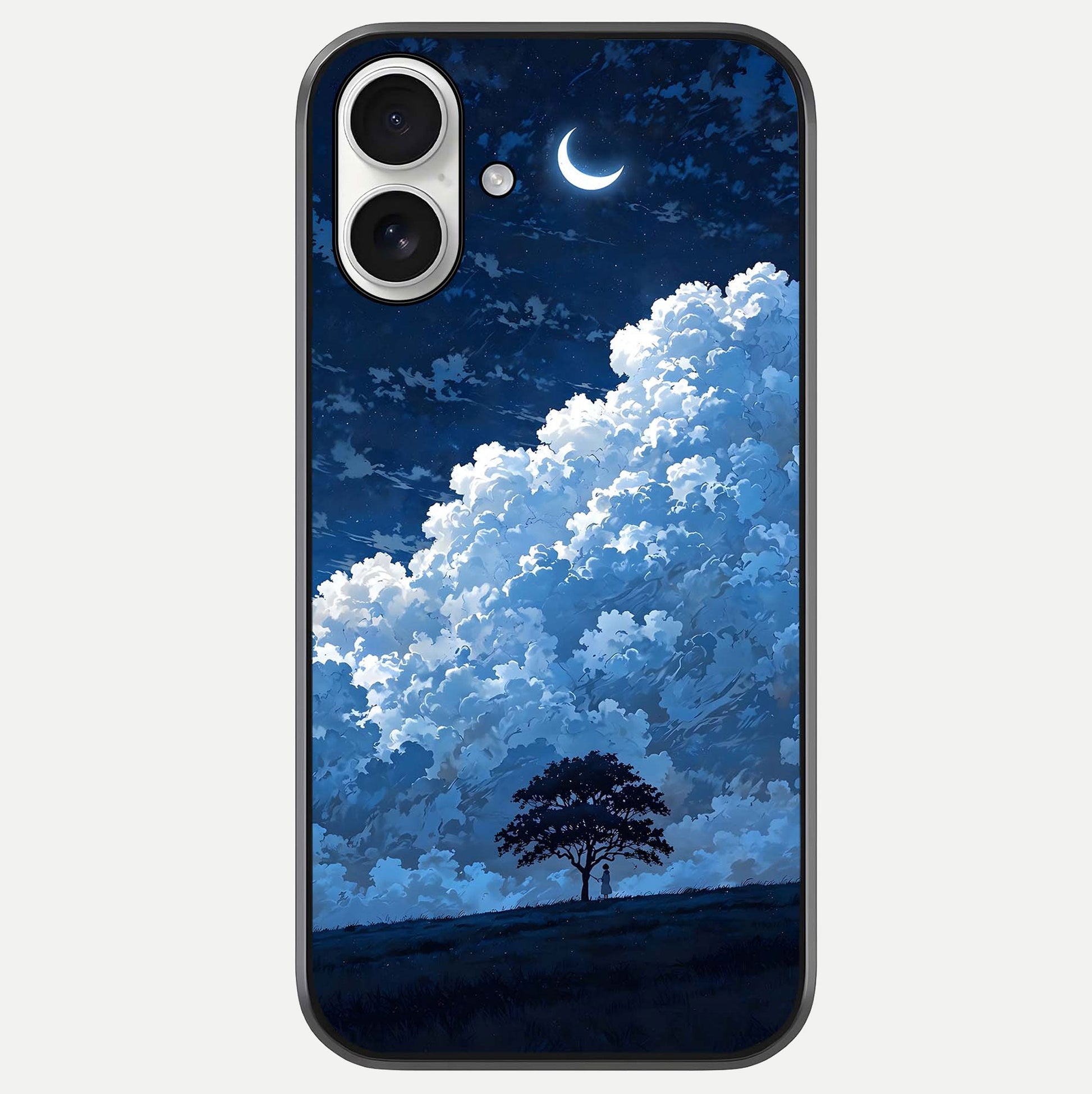 Midnight Sky Serenity Glass Case For iPhone 17 by Custom World