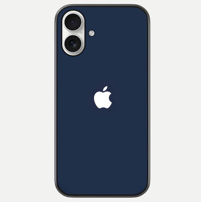 Minimal Apple Night Glass Case For iPhone 17 by Custom World