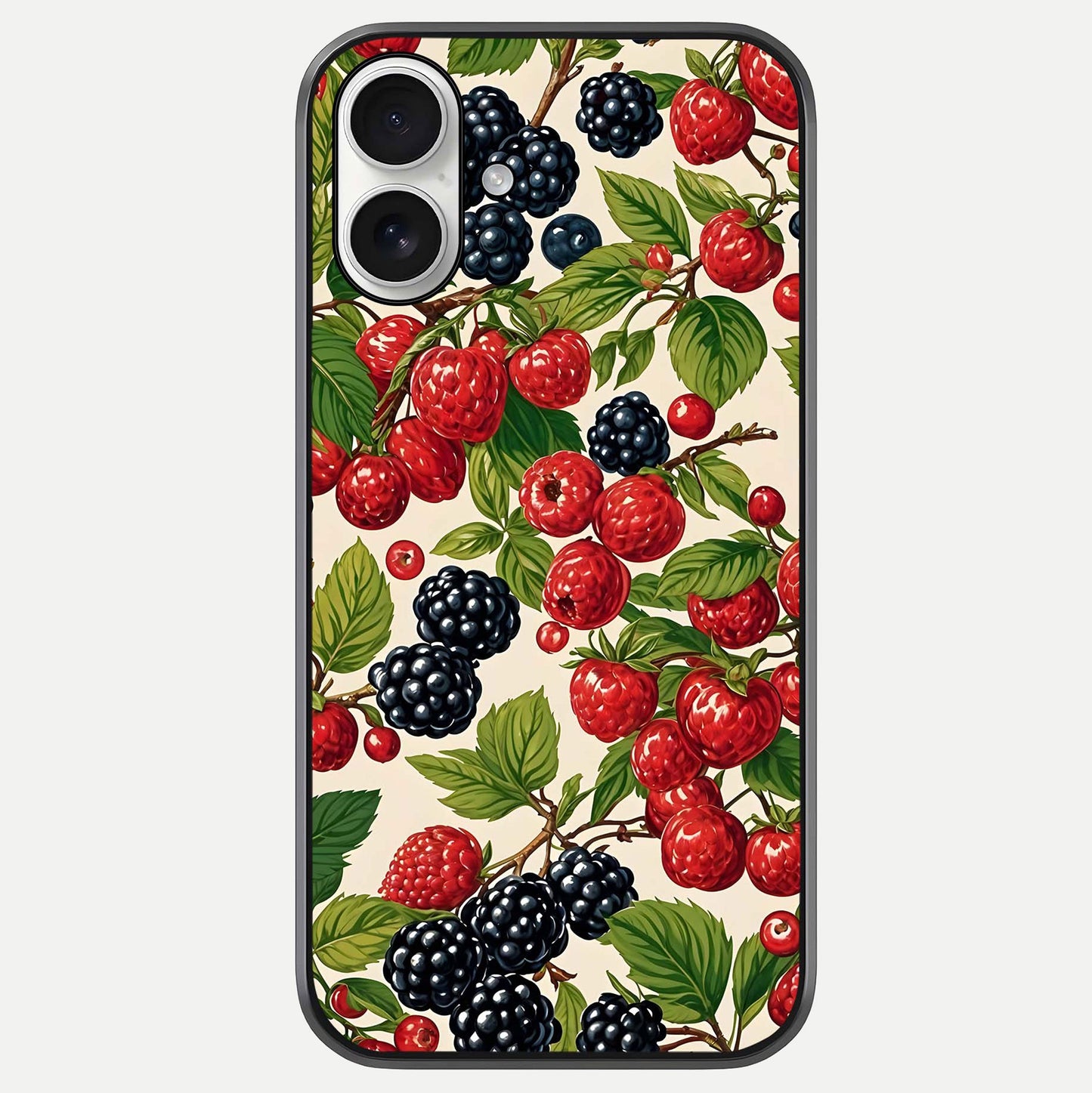 Mixed Berry Collage Glass Case For iPhone 17 by Custom World