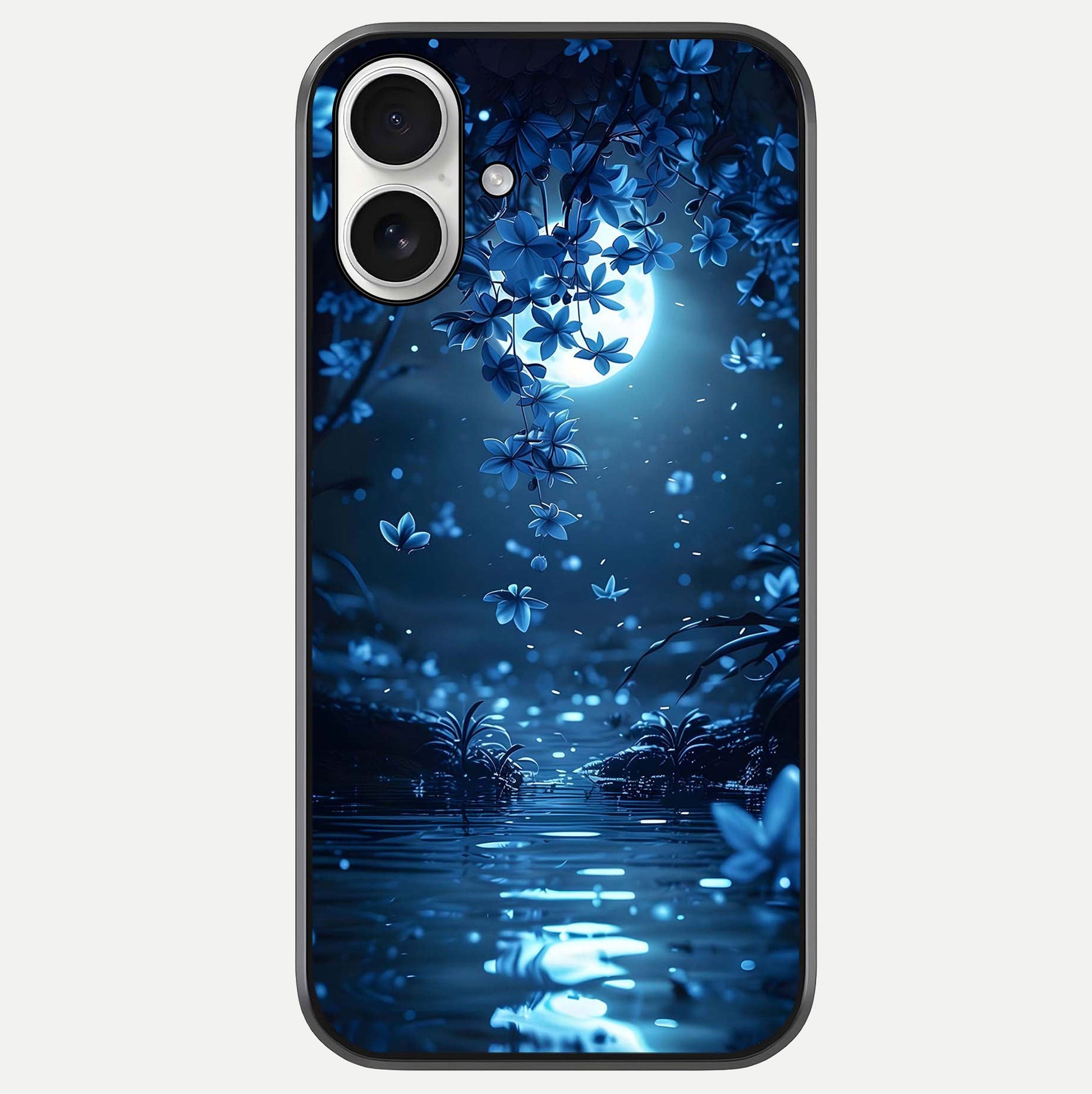 Moonlight Petal Dream Glass Case For iPhone 17 by Custom World