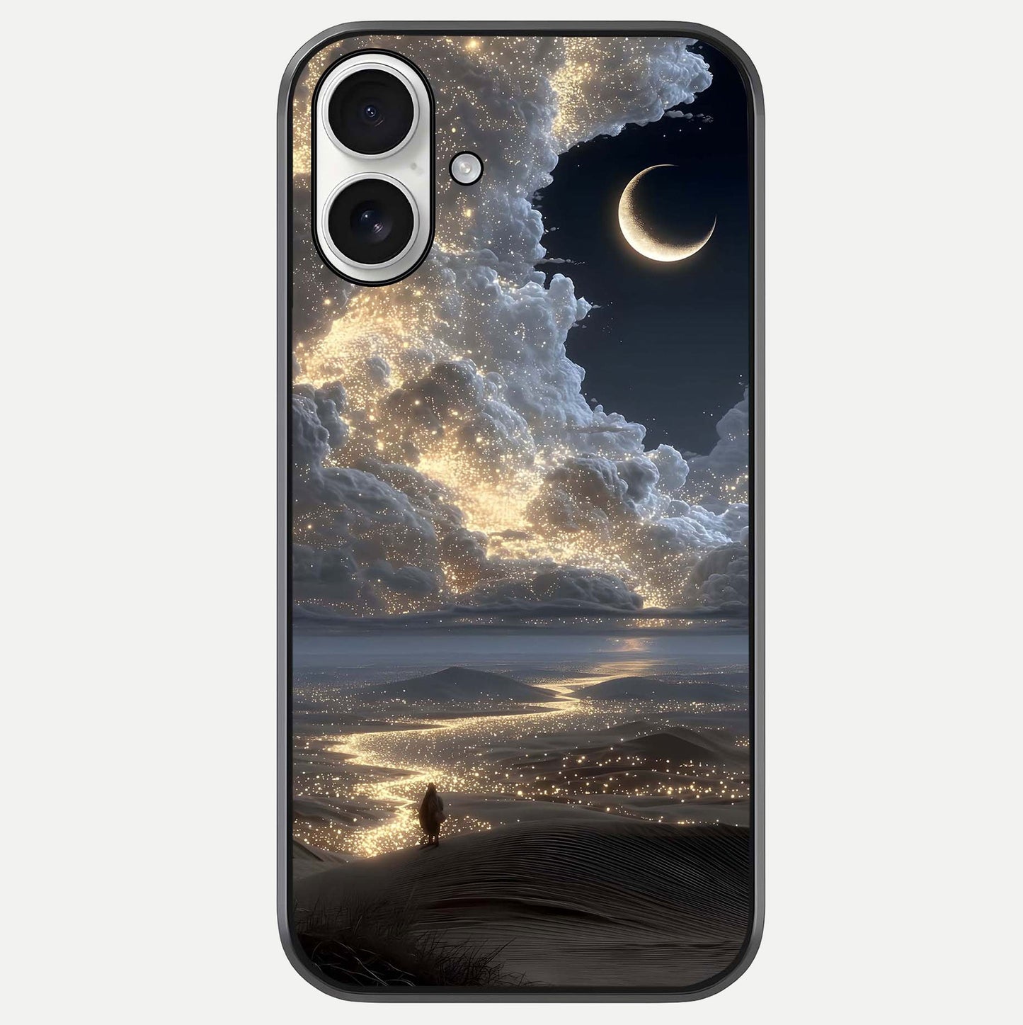 Moonlight Spark Path Glass Case For iPhone 17 by Custom World