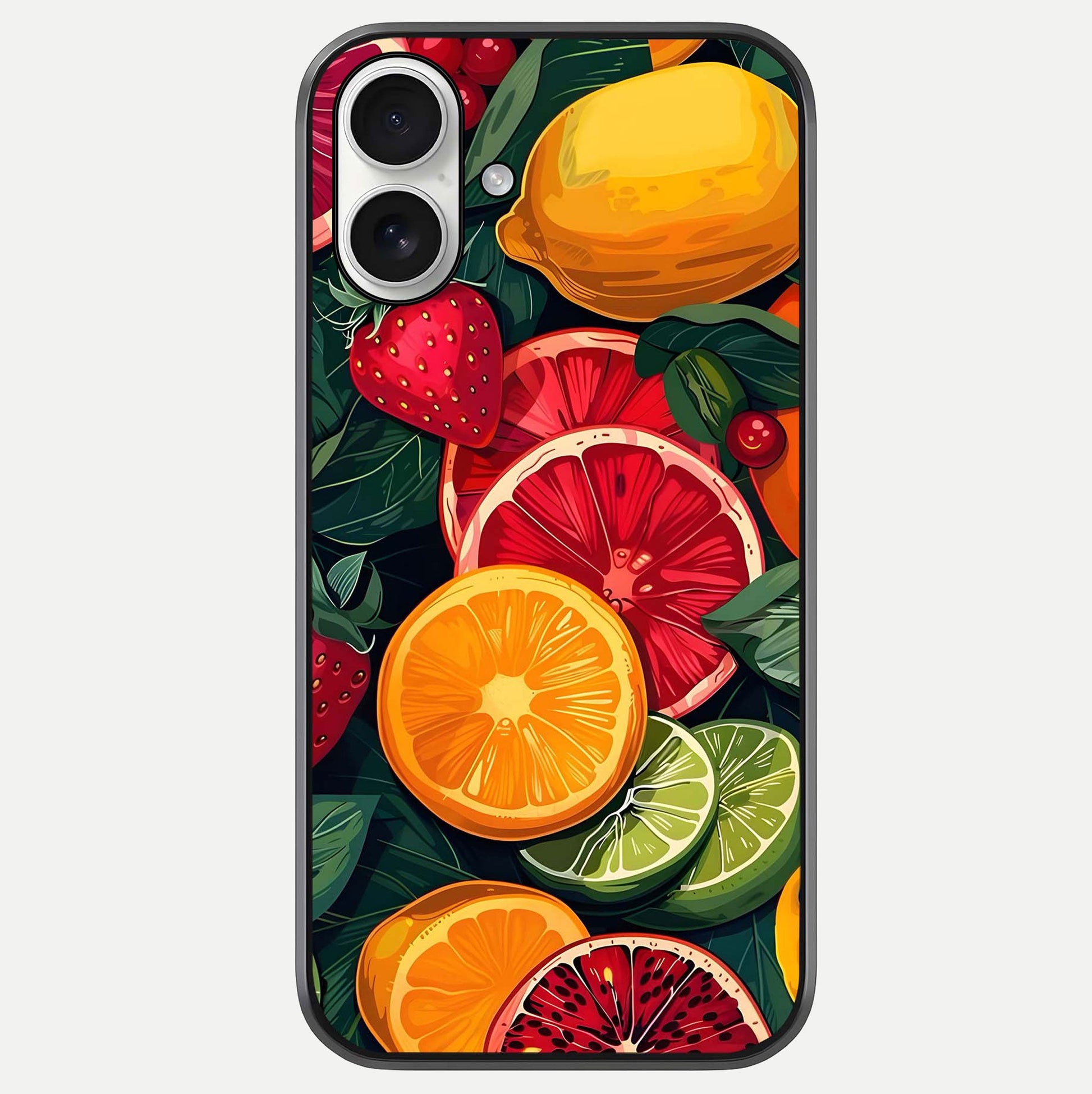 Multiple Fruits Glass Case For iPhone 17 by Custom World