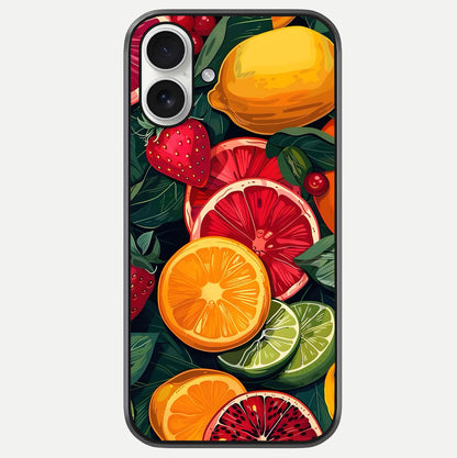 Multiple Fruits Glass Case For iPhone 17 by Custom World