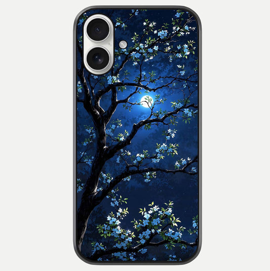 Mystic Floral Night Glass Case For iPhone 17 by Custom World