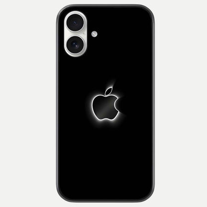 Neon Apple Glow Glass Case For iPhone 17 by Custom World