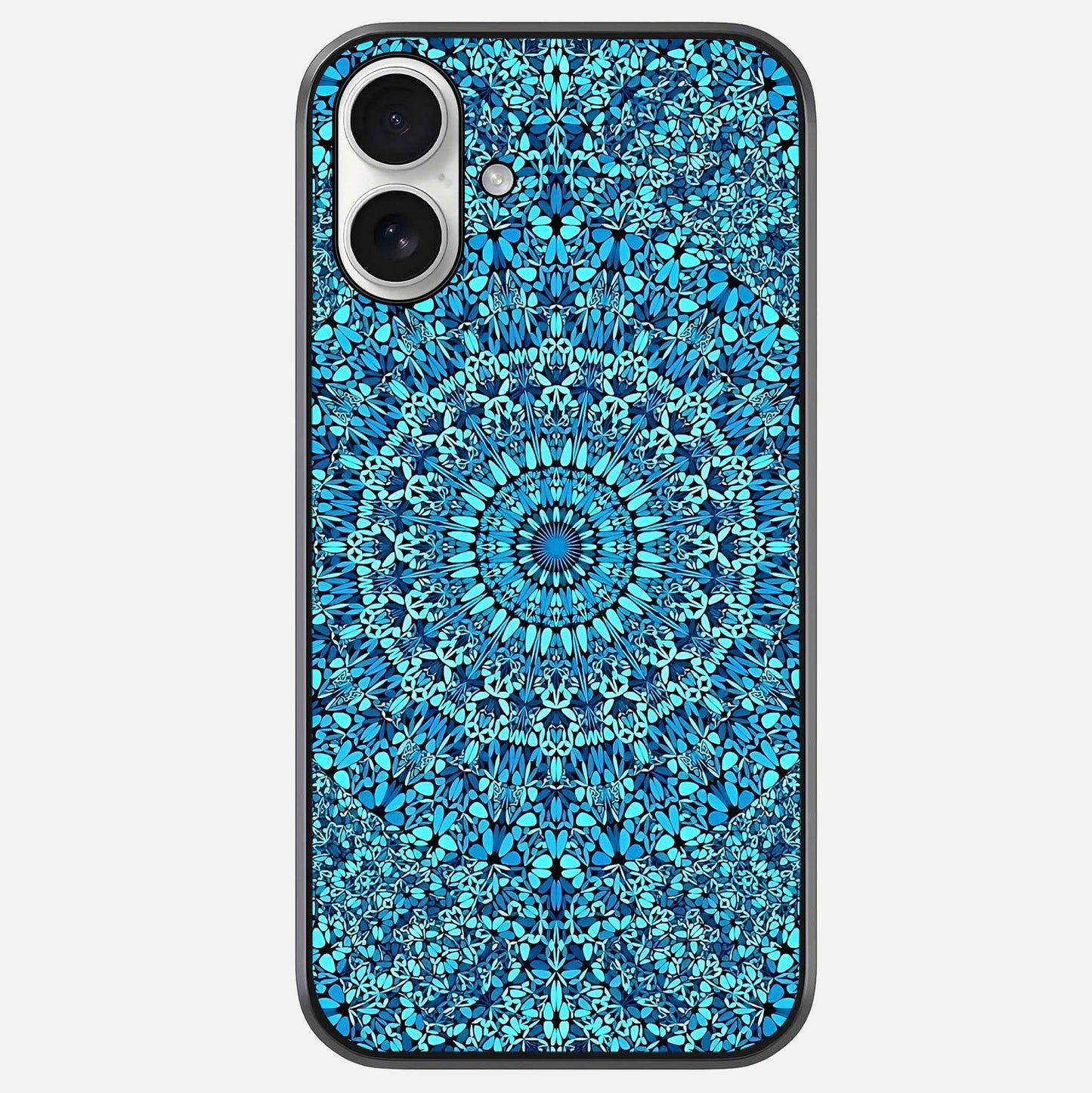 Ocean Bloom Mandala Glass Case For iPhone 17 by Custom World