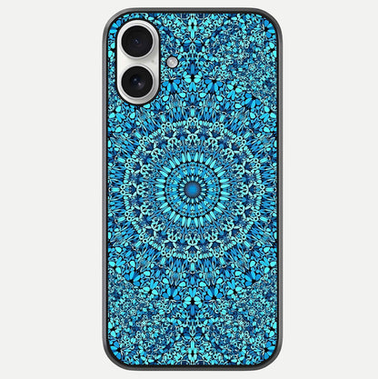 Ocean Bloom Mandala Glass Case For iPhone 17 by Custom World