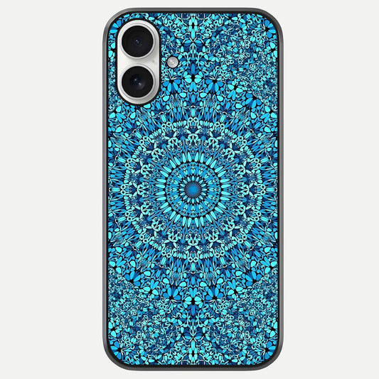 Ocean Bloom Mandala Glass Case For iPhone 17 by Custom World