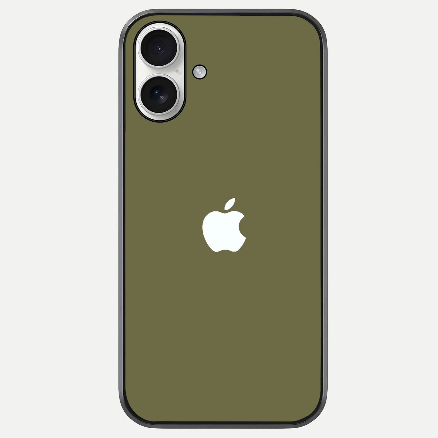 Olive Matte Essence Glass Case For iPhone 17 by Custom World