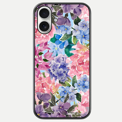 Pastel Floral Mix Glass Case For iPhone 17 by Custom World