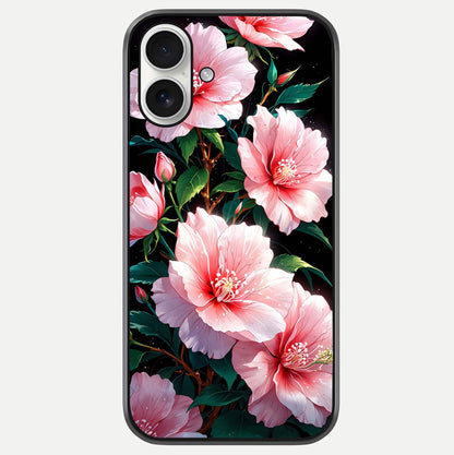 Peach Flower Glass Case For iPhone 17 by Custom World