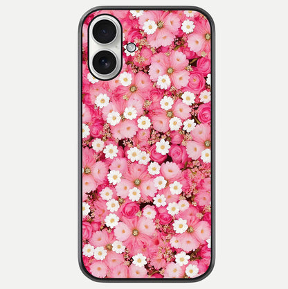 Pink Daisy Bliss Glass Case For iPhone 17 by Custom World