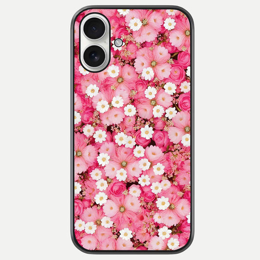 Pink Daisy Bliss Glass Case For iPhone 17 by Custom World
