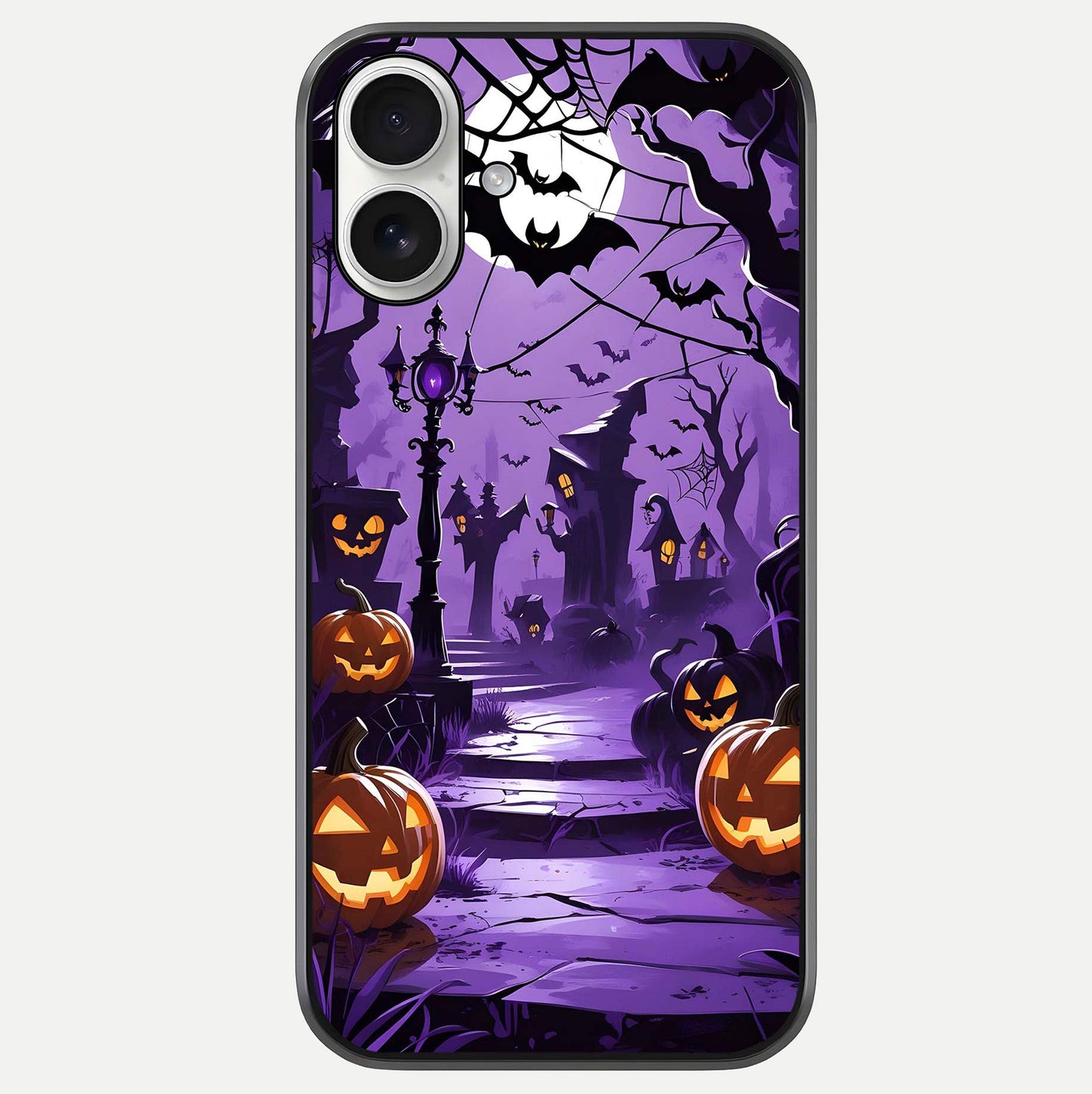Pumpkin Patch Halloween Glass Case For iPhone 17 by Custom World
