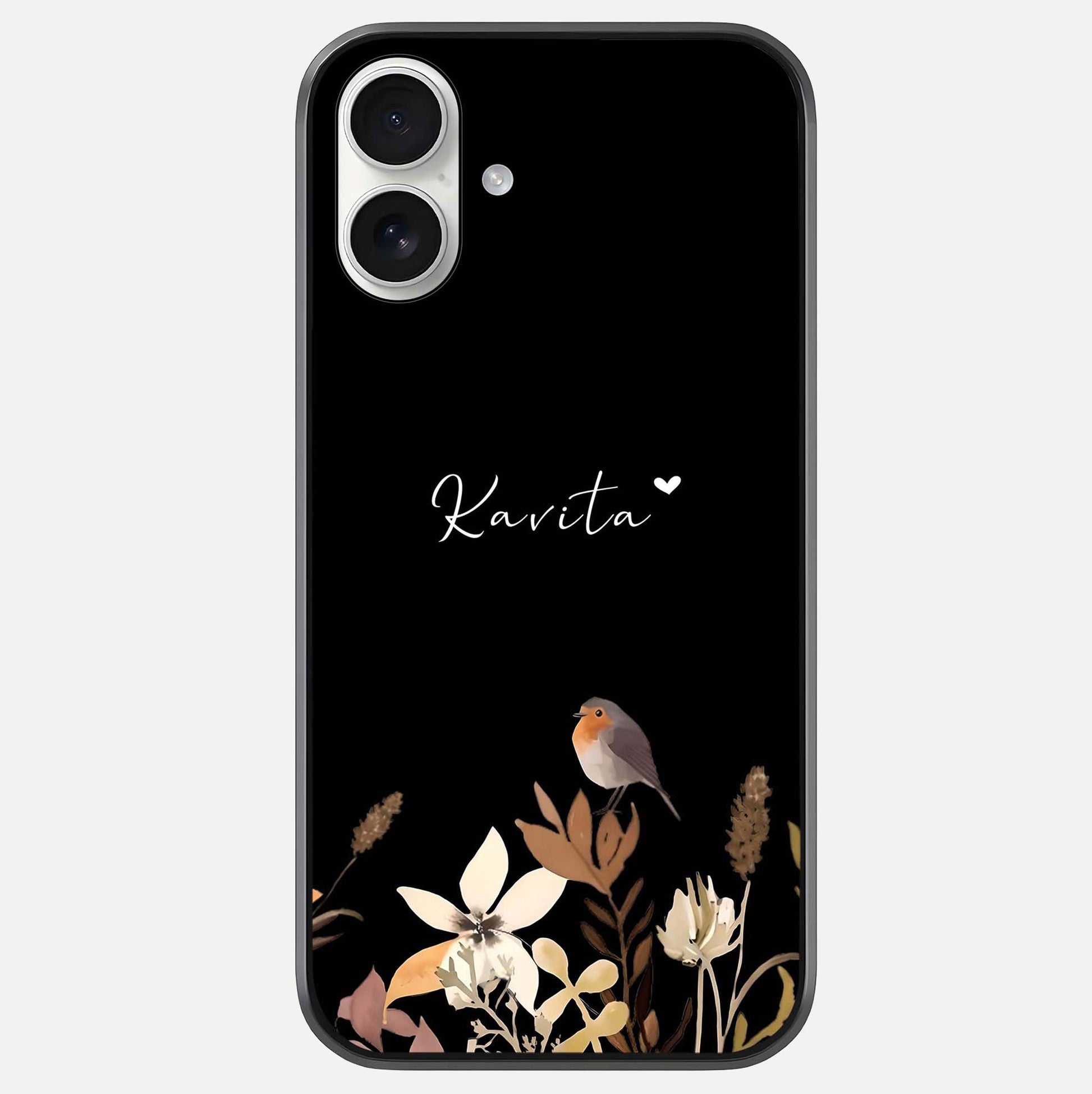 Quiet Garden Tune Custom Name Glass Case For iPhone 17 by Custom World