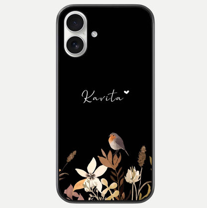Quiet Garden Tune Custom Name Glass Case For iPhone 17 by Custom World