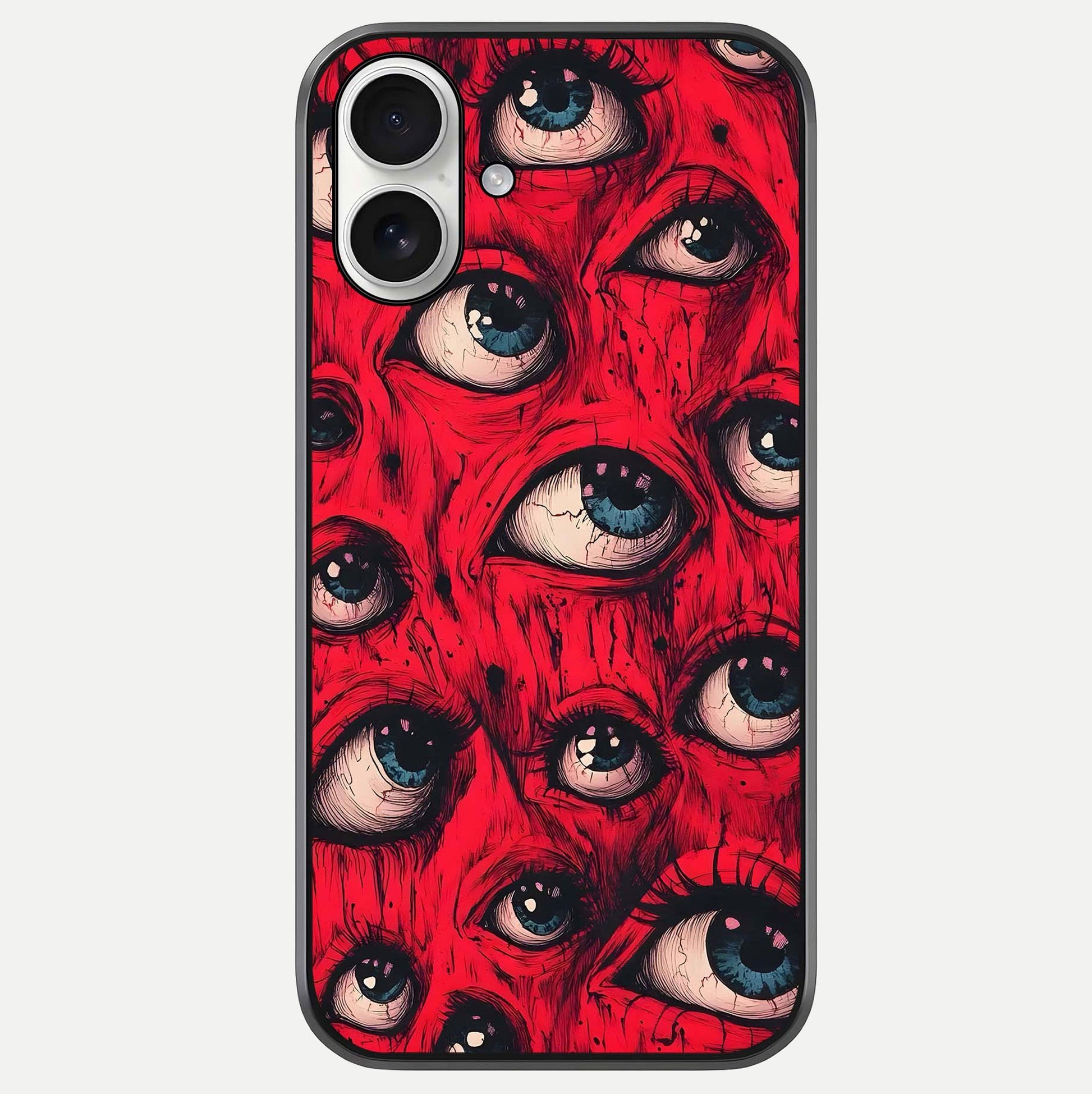 Red Eyes Pattern Glass Case For iPhone 17 by Custom World