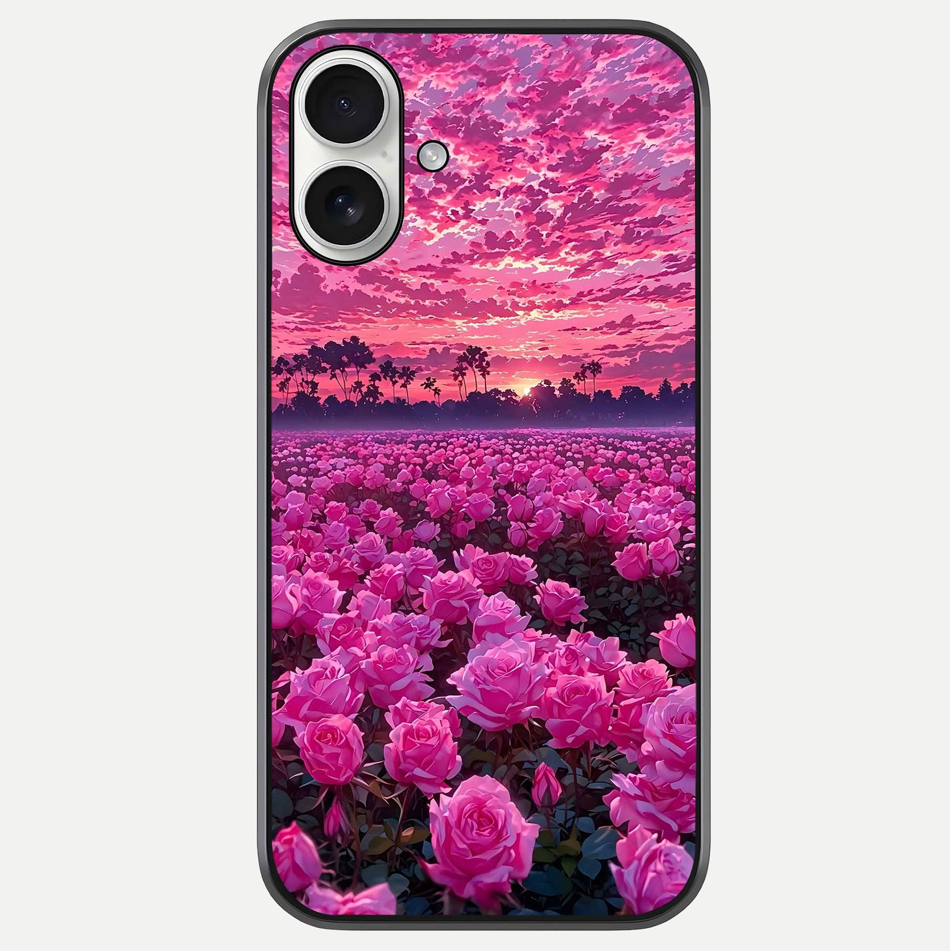 Rose Sunset Valley Glass Case For iPhone 17 by Custom World