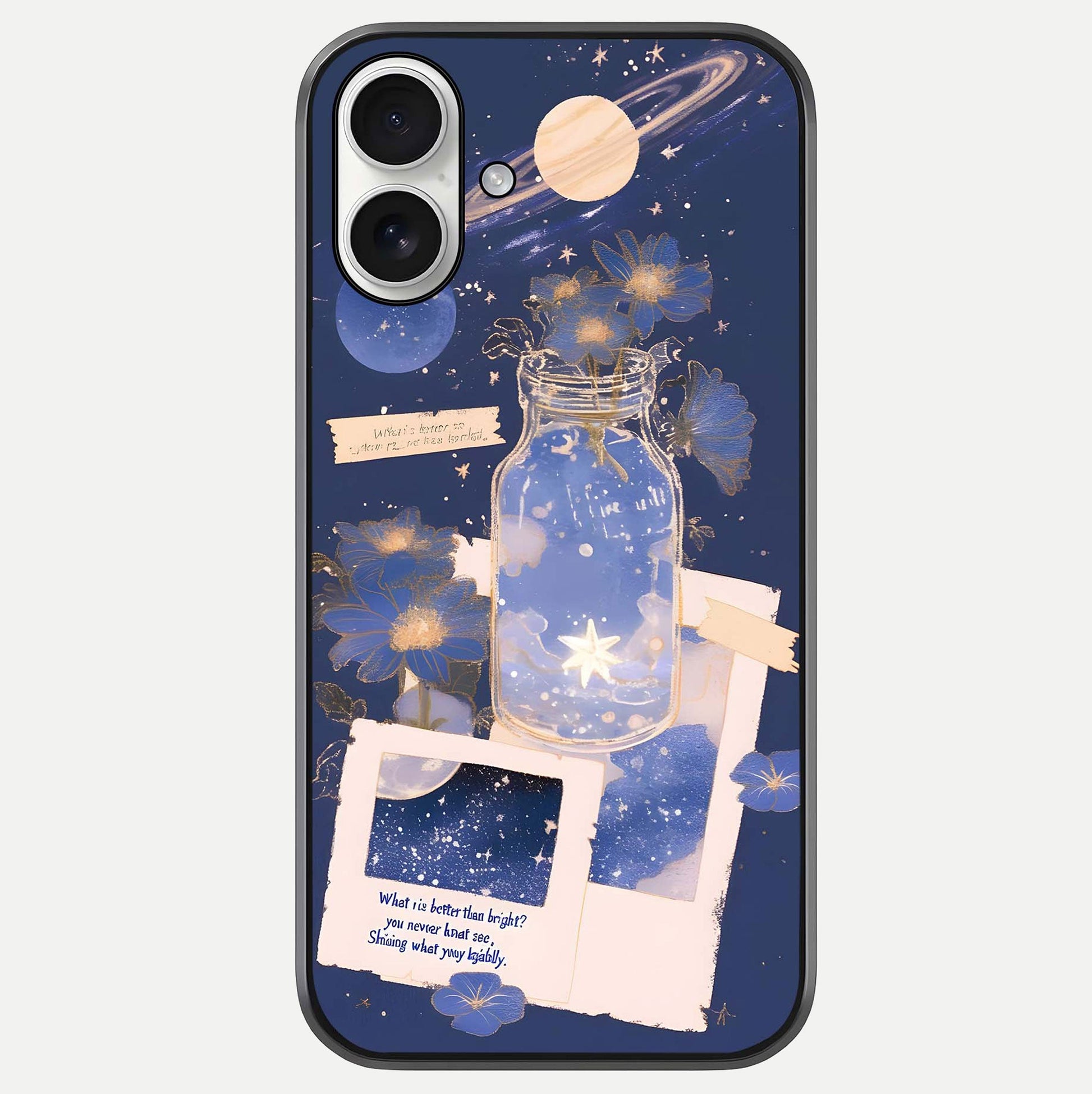 Starlit Cosmic Jar Glass Case For iPhone 17 by Custom World