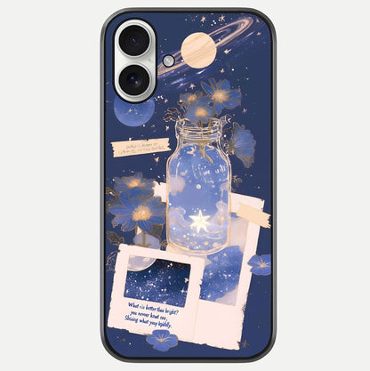 Starlit Cosmic Jar Glass Case For iPhone 17 by Custom World