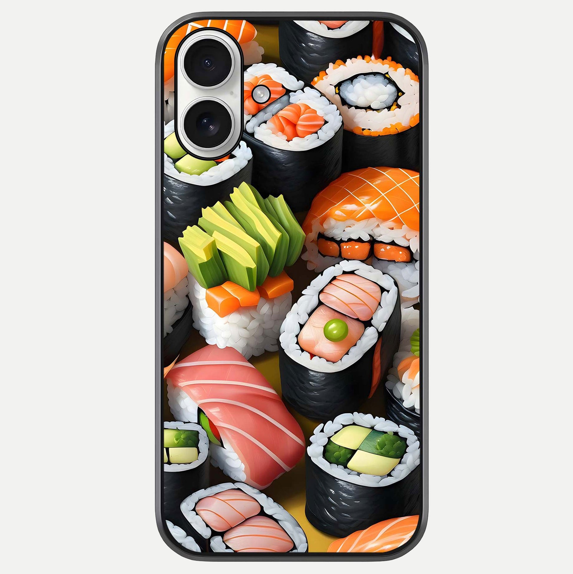 Sushi Food Pattern Glass Case For iPhone 17 by Custom World