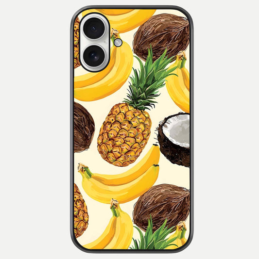 Tropical Fruit Mood Glass Case For iPhone 17 by Custom World