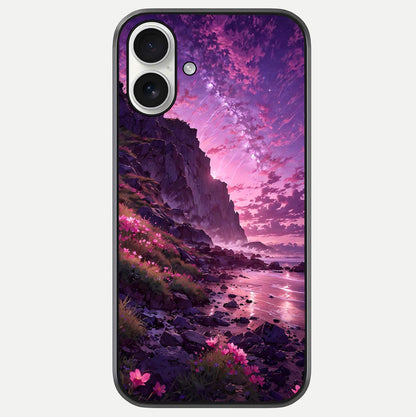 Twilight Blossom Coast Glass Case For iPhone 17 by Custom World