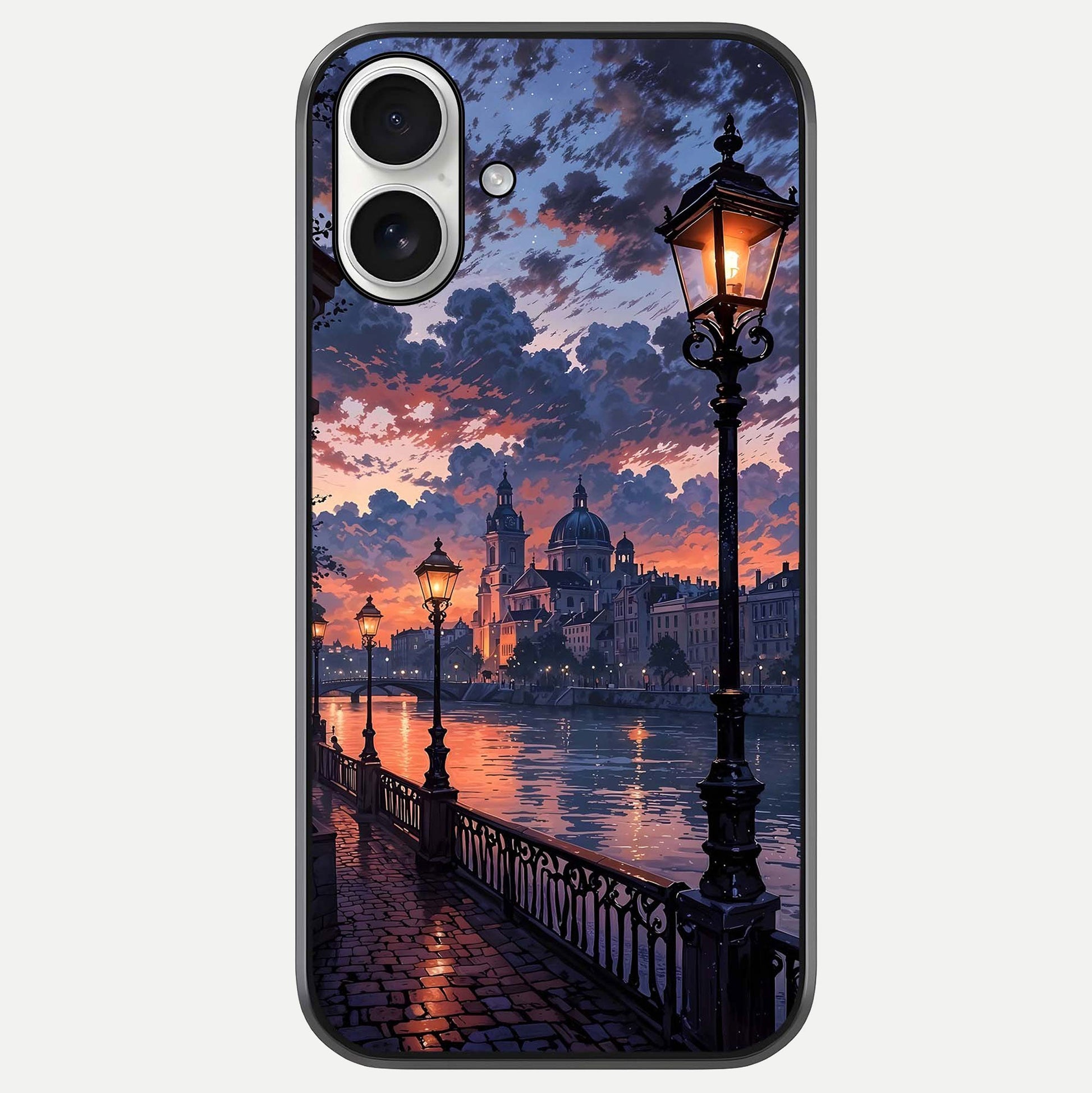 Twilight River Lights Glass Case For iPhone 17 by Custom World