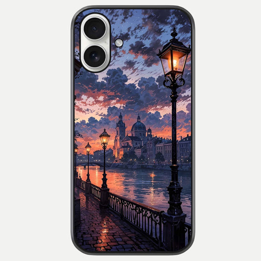 Twilight River Lights Glass Case For iPhone 17 by Custom World