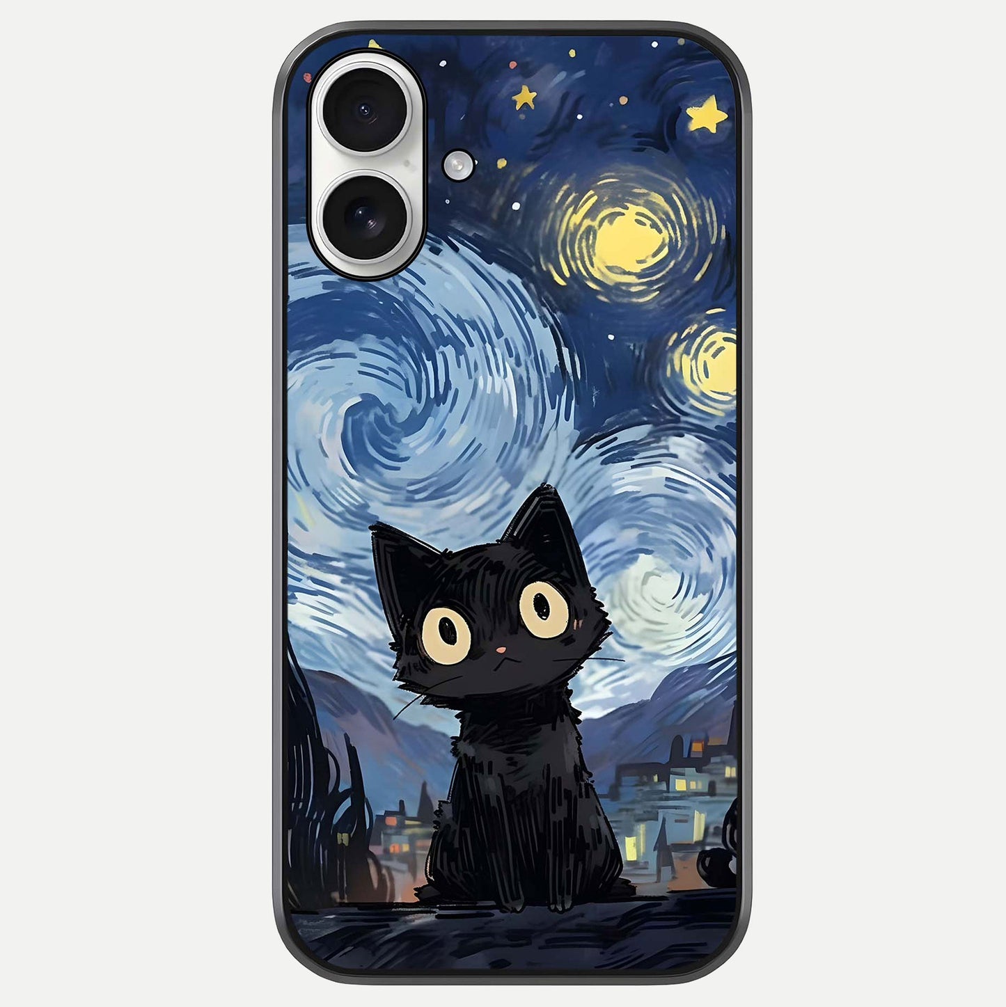 Van Gogh Cat Glass Case For iPhone 17 by Custom World