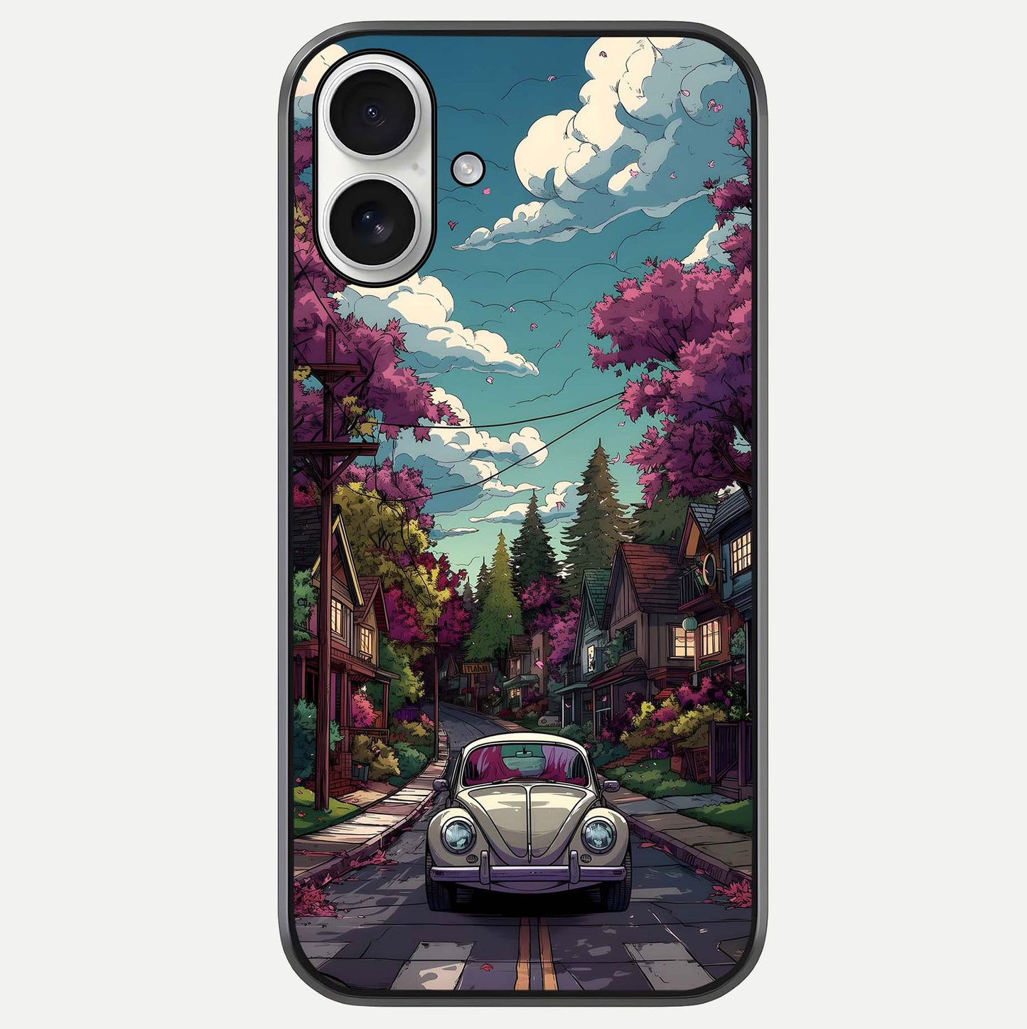 Vintage Street Drive Glass Case For iPhone 17 by Custom World