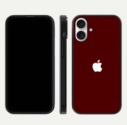Apple Crimson Core Glass Case for iPhone 17 dual-view layout displaying smooth edges and strong protection build
