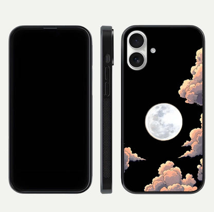 Shade Cloud Moon Glass Case for iPhone 17 front & back layout showing soft gradient tones and edges