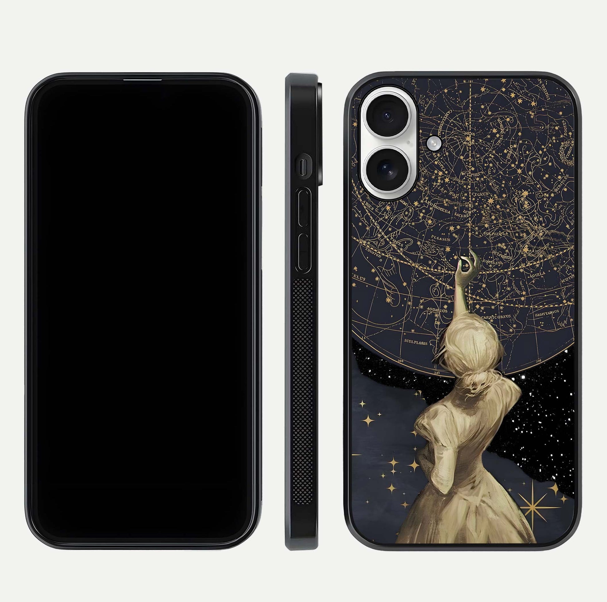 Taylor Swift Girl Glass Case for iPhone 17 front & back layout showing clean edge and vivid print