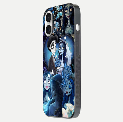 Butterfly Ghost Soul Glass Case for iPhone 17 side-angle image capturing edge light and deep design tones