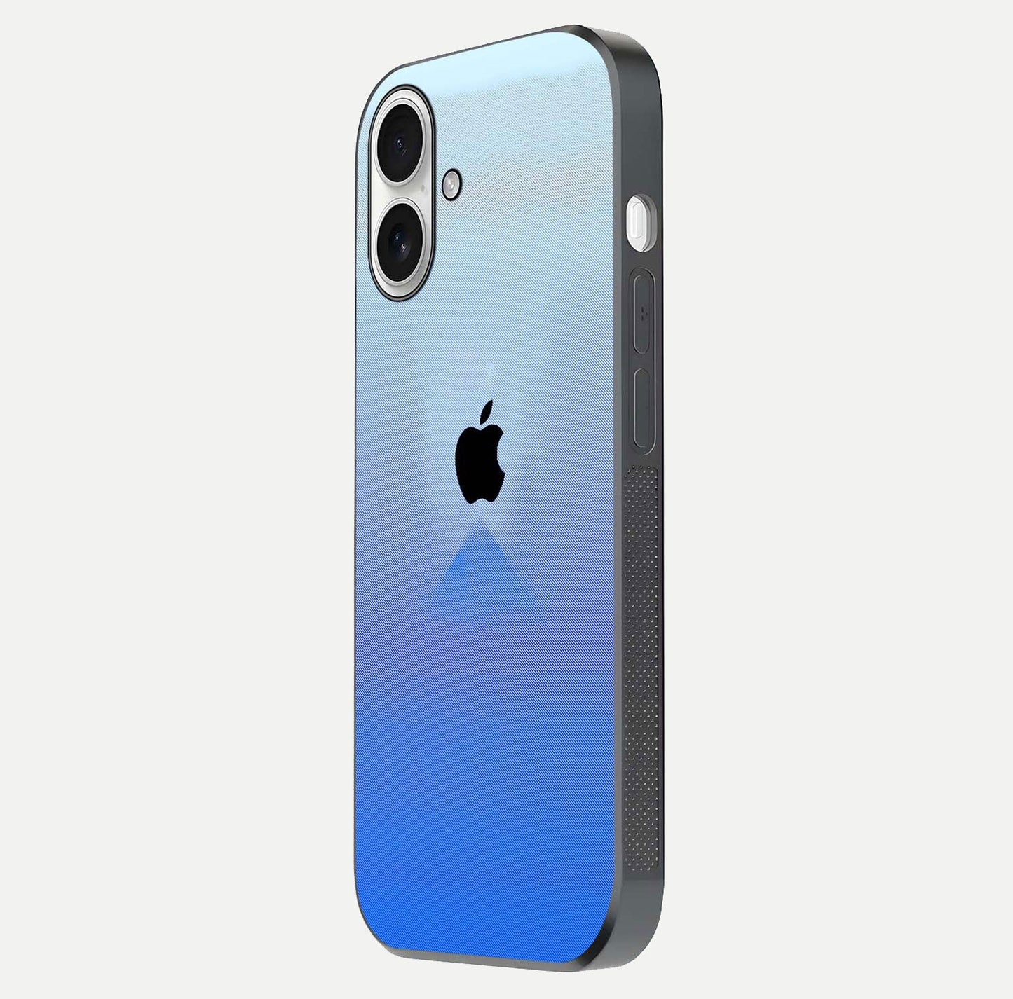 Gradient Apple Vibe Glass Case for iPhone 17 side-angle image showing reflection glow and elegant surface
